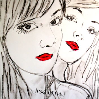 Σχέδιο με τίτλο "kseiran keusseyan s…" από Kseiran, Αυθεντικά έργα τέχνης, Παστέλ