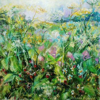 Painting titled "Summer Wildflowers" by Kselma Randvald, Original Artwork, Oil
