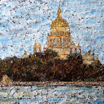 Картина под названием "Солнечный Петербург" - Ксения Давыдова, Подлинное произведение искусства, Акрил