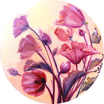"Poppies" başlıklı Tablo Ksenia Senkevich tarafından, Orijinal sanat, Petrol
