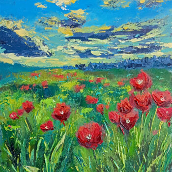 Painting titled "We will remember. P…" by Ksenia Tsyganyuk, Original Artwork, Acrylic Mounted on Other rigid panel