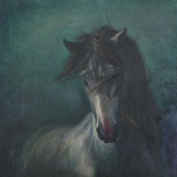 "HORSE I. ANIMALISTI…" başlıklı Tablo Ksenia Shilova tarafından, Orijinal sanat, Petrol