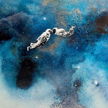 Картина под названием "our space" - Kseniia Eliseeva, Подлинное произведение искусства, Акрил Установлен на Алюминий