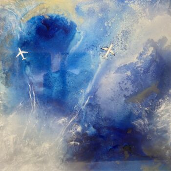 Malerei mit dem Titel "Flight" von Kseniia Eliseeva, Original-Kunstwerk, Acryl