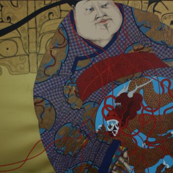 Malerei mit dem Titel "император.молодые г…" von Kseniia Lavrova, Original-Kunstwerk