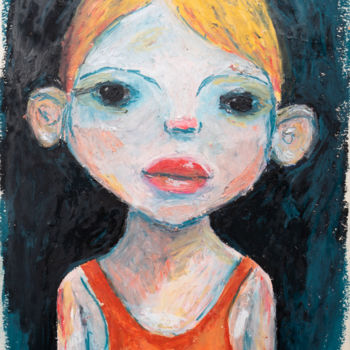 Pintura titulada "Boy" por Kseniia Marakhovska, Obra de arte original, Pastel
