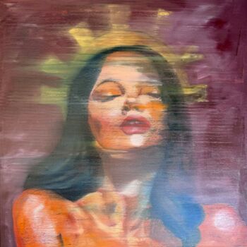 Malarstwo zatytułowany „Queen” autorstwa Kseniya Rai, Oryginalna praca, Olej