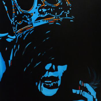 Картина под названием "Queen - popart pain…" - Kseniya Sergyeyeva, Подлинное произведение искусства, Масло Установлен на Дер…