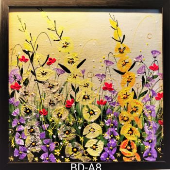 Картина под названием "Bloomingdale A8" - Geetu Thakur, Подлинное произведение искусства, Акрил Установлен на картон