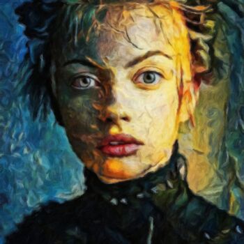 Painting titled "Katie" by Kubelskyi Ruslan, Original Artwork, Acrylic