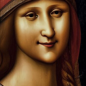 Schilderij getiteld "Mona Lisa" door Kubelskyi Ruslan, Origineel Kunstwerk, Acryl