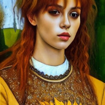Peinture intitulée "Sunflower" par Kubelskyi Ruslan, Œuvre d'art originale, Acrylique