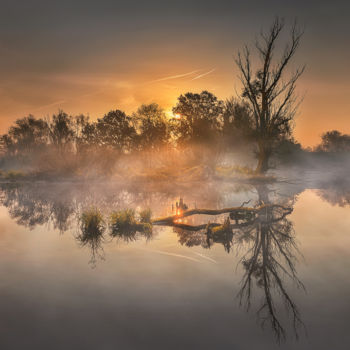 Photography titled "Autumn morning in l…" by Martin Kucera, Original Artwork, Digital Photography