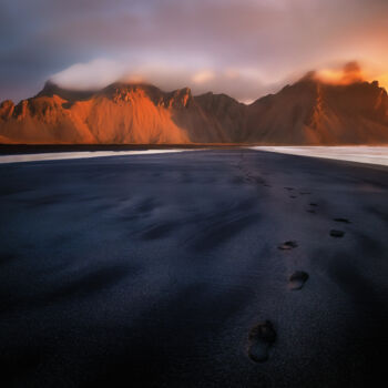 Fotografía titulada "Footprints in the s…" por Martin Kucera, Obra de arte original, Fotografía digital