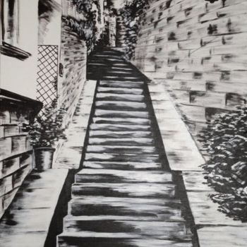 Drawing titled "Somewhere in Paris.…" by Sergey Kuimov, Original Artwork, Other