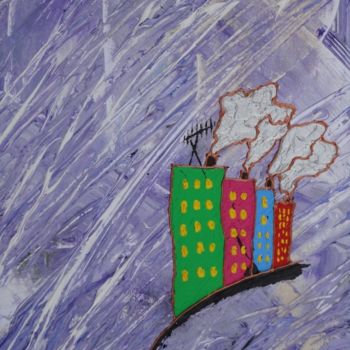 Peinture intitulée "Tornado 2 of 4 (fra…" par Sergey Kuimov, Œuvre d'art originale, Huile