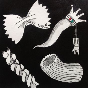 Rysunek zatytułowany „MACARONI” autorstwa Kuky, Oryginalna praca, Inny