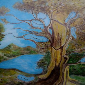 Painting titled "montres...mon arbre…" by Kulhaneck, Original Artwork