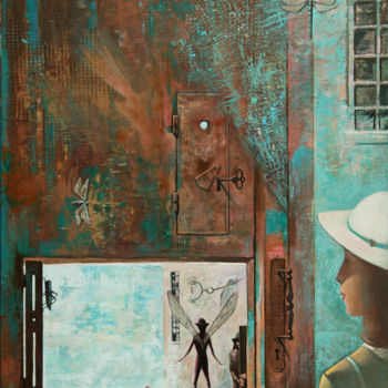Картина под названием "Parting with the Ch…" - Igor Kumpan, Подлинное произведение искусства, Масло