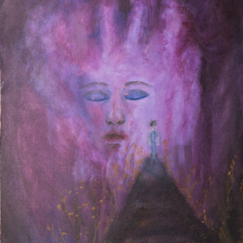 Painting titled "Piety" by Pupler, Original Artwork, Acrylic