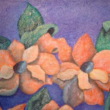 Painting titled "In Bloom (CLOSE-UP_" by Kunda Kamwali Art Jeni Smithies, Original Artwork