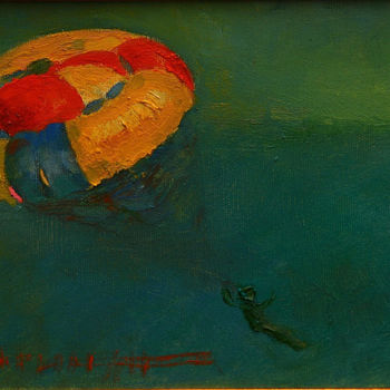 Painting titled "Deltplan" by Gagik Kurginyan, Original Artwork, Oil
