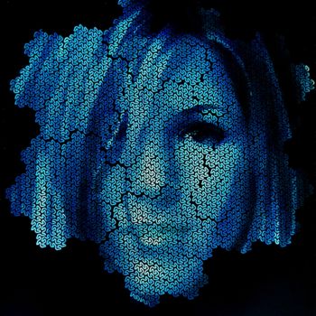 Digitale Kunst mit dem Titel "Jennifer Aniston in…" von Kurotory, Original-Kunstwerk, 2D digitale Arbeit