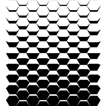 Arte digital titulada "Honeycomb shutters" por Kurotory, Obra de arte original, Trabajo Digital 2D