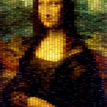 Printmaking titled "Mona Stripa" by Kurotory, Original Artwork, Digital Painting
