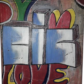 Painting titled "Love Art" by Likos Klee, Original Artwork, Acrylic