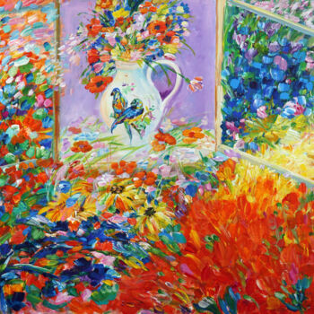 Картина под названием "Окно на юг" - Татьяна Кузьмина, Подлинное произведение искусства, Акрил