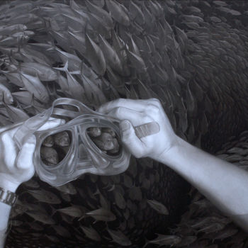Картина под названием "Глубина резкости" - Анастасия Kuznetsova-Ruf, Подлинное произведение искусства, Акрил