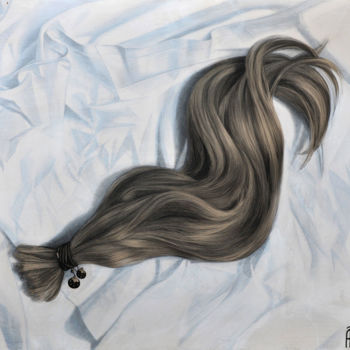 Картина под названием "Хвост" - Анастасия Kuznetsova-Ruf, Подлинное произведение искусства, Акрил