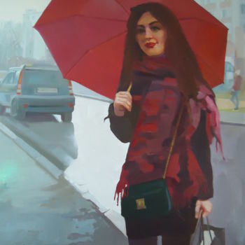 Картина под названием "После шоппинга (Aft…" - Вадим Кузнецов, Подлинное произведение искусства, Масло