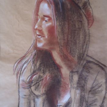 Pintura titulada "Портрет девушки" por Vadim Kuznetsov, Obra de arte original, Pastel
