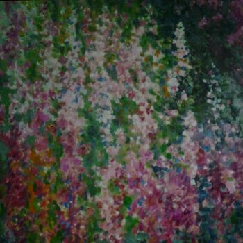 Malarstwo zatytułowany „Цветущие травы” autorstwa Андрей Клюйко, Oryginalna praca, Olej