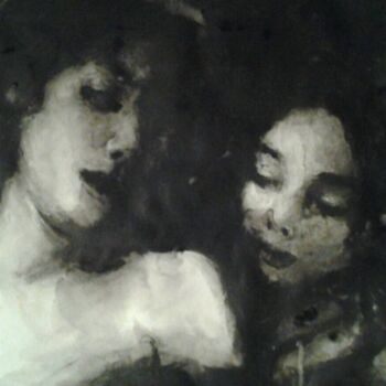Картина под названием "Уснувшие в Помпеях" - Андрей Клюйко, Подлинное произведение искусства, Акварель