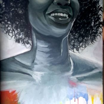Painting titled ""Pulchritudinous"" by Kwasi Adom-Frimpong, Original Artwork, Acrylic