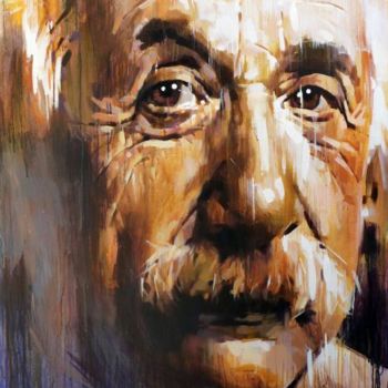 Картина под названием "Einstein" - Kwon, Подлинное произведение искусства