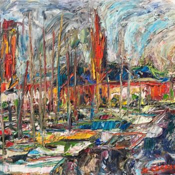 Painting titled "Dunkerque Bruno Coq…" by Kybalion, Original Artwork, Oil