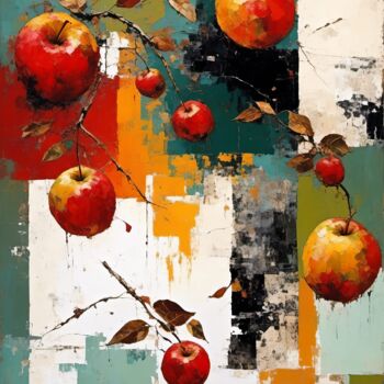 Digital Arts titled "Apples" by Kyozai, Original Artwork, AI generated image