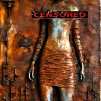"Censored" başlıklı Dijital Sanat Kyozai tarafından, Orijinal sanat, AI tarafından oluşturulan görüntü