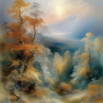 Arte digital titulada "Sunrise #1" por Kyozai, Obra de arte original, Imagen generada por IA