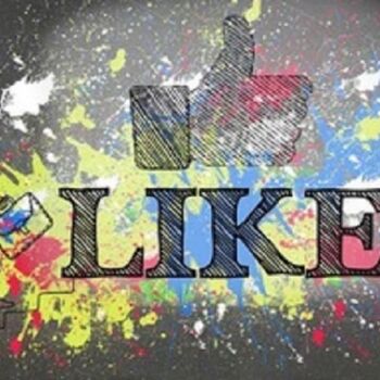 Картина под названием "Like" - Kyros, Подлинное произведение искусства, Рисунок распылителем краски