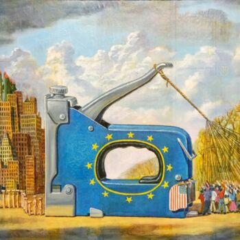 Картина под названием "crowd, people, stap…" - Kyrylo Bondarenko, Подлинное произведение искусства, Масло