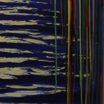 Картина под названием "seascape, purple, d…" - Kyrylo Bondarenko, Подлинное произведение искусства, Акрил