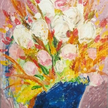Pittura intitolato "flowers" da Kyrylo Bondarenko, Opera d'arte originale, Acrilico