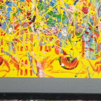 Pittura intitolato "emotion yellow" da Kyrylo Bondarenko, Opera d'arte originale, Acrilico