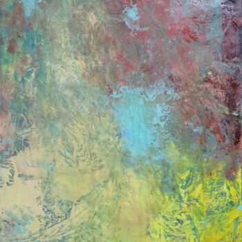 Pittura intitolato "abstract space" da Kyrylo Bondarenko, Opera d'arte originale, Olio