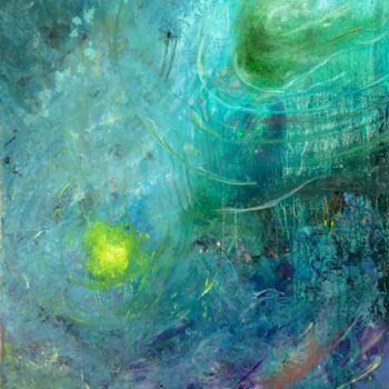 Картина под названием "space 1" - Kyrylo Bondarenko, Подлинное произведение искусства, Масло